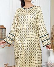 Off-white Lawn Suit (2 Pcs)- Pakistani Lawn Dress