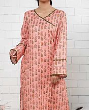 Tea Pink Lawn Suit (2 Pcs)- Pakistani Designer Lawn Dress