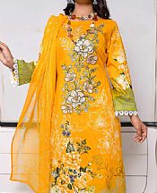 Vs Textile Mustard Lawn Suit- Pakistani Designer Lawn Suits