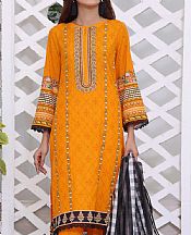 Orange Lawn Suit- Pakistani Designer Lawn Dress