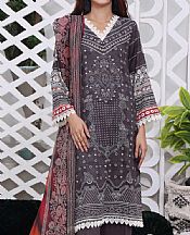 Charcoal Lawn Suit- Pakistani Lawn Dress