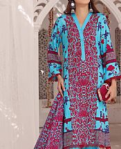 Turquoise Lawn Suit- Pakistani Lawn Dress