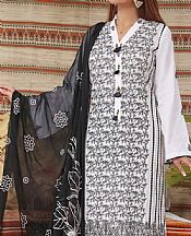 Vs Textile White Lawn Suit- Pakistani Designer Lawn Suits