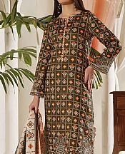 Vs Textile Lisbon Brown Cotton Suit- Pakistani Winter Dress