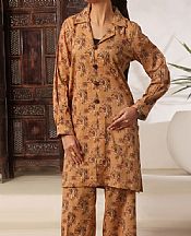 Vs Textile Brown Cotton Suit (2 Pcs)- Pakistani Designer Lawn Suits