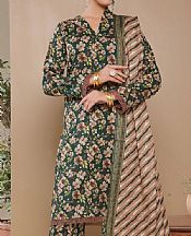 Vs Textile Green Cambric Suit- Pakistani Lawn Dress