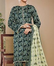Vs Textile Teal Green Cambric Suit- Pakistani Lawn Dress