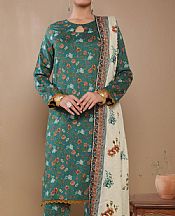 Vs Textile Emerald Green Cambric Suit- Pakistani Lawn Dress