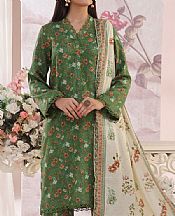 Vs Textile Green Cambric Suit- Pakistani Designer Lawn Suits