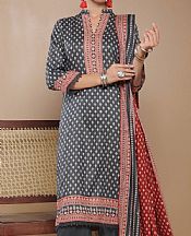 Vs Textile Grey Cambric Suit- Pakistani Lawn Dress