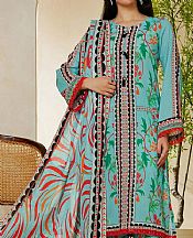 Vs Textile Turquoise Lawn Suit- Pakistani Designer Lawn Suits
