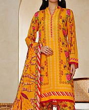 Vs Textile Mustard Lawn Suit- Pakistani Lawn Dress