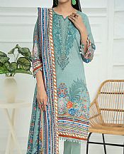 Vs Textile Light Turquoise Lawn Suit- Pakistani Designer Lawn Suits