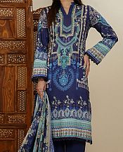 Vs Textile Royal Blue Lawn Suit- Pakistani Lawn Dress