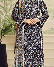 Vs Textile Navy Lawn Suit- Pakistani Designer Lawn Suits