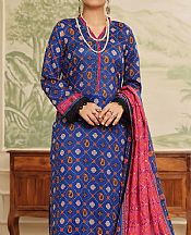 Vs Textile Blue Lawn Suit- Pakistani Designer Lawn Suits