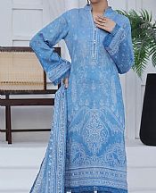 Vs Textile Ink Blue Lawn Suit- Pakistani Designer Lawn Suits