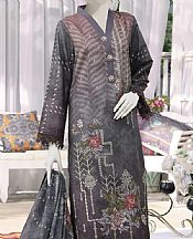 Vs Textile Dark Grey Shimmery Suit- Pakistani Winter Dress