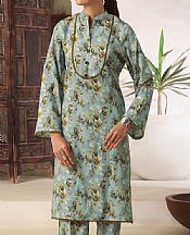 Vs Textile Summer Green Cambric Suit (2 pcs)- Pakistani Winter Dress