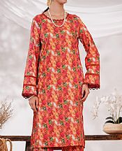 Vs Textile Orange Cambric Suit (2 pcs)- Pakistani Winter Clothing