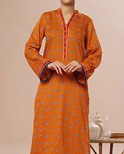 Vs Textile Bright Orange Cambric Suit (2 Pcs)- Pakistani Winter Clothing