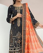 Vs Textile Black Cotton Suit- Pakistani Winter Dress