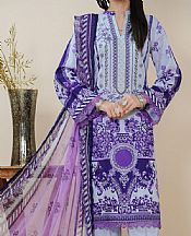 Cloudy Blue/Purple Lawn Suit
