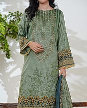Vs Textile Sage Green Lawn Suit- Pakistani Designer Lawn Suits