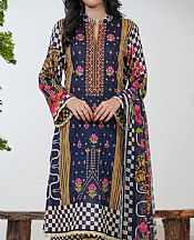 Vs Textile Navy Blue Lawn Suit- Pakistani Lawn Dress
