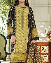 Vs Textile Black/Olive Lawn Suit- Pakistani Designer Lawn Suits