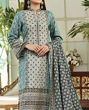 Vs Textile Teal/Grey Lawn Suit- Pakistani Lawn Dress