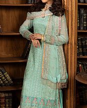 Vs Textile Light Turquoise Chiffon Suit- Pakistani Chiffon Dress