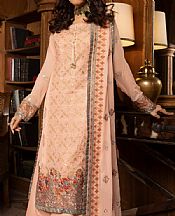 Vs Textile Peach Chiffon Suit- Pakistani Chiffon Dress