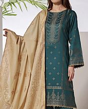 Vs Textile Teal Lawn Suit- Pakistani Lawn Dress