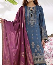 Vs Textile Dull Blue Lawn Suit- Pakistani Lawn Dress