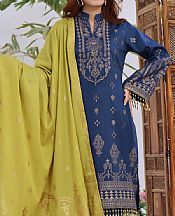 Vs Textile Blue Lawn Suit- Pakistani Designer Lawn Suits