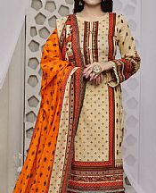 Vs Textile Sand Gold Lawn Suit- Pakistani Designer Lawn Suits