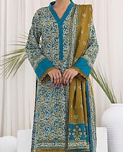Vs Textile Teal Blue Lawn Suit- Pakistani Designer Lawn Suits