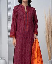 Vs Textile Egg Plant Lawn Suit- Pakistani Lawn Dress