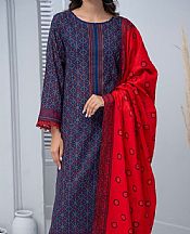 Vs Textile Blue Lawn Suit- Pakistani Designer Lawn Suits