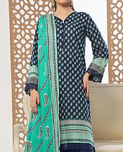 Vs Textile Navy Blue Lawn Suit- Pakistani Designer Lawn Suits