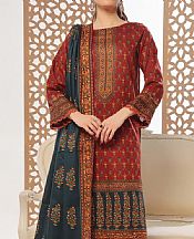 Vs Textile Cornell Red Lawn Suit- Pakistani Lawn Dress