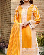 Vs Textile Dark Orange Cambric Suit- Pakistani Winter Dress