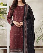 Wine Lawn Suit