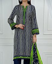 Vs Textile Navy Blue Lawn Suit- Pakistani Lawn Dress