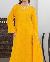 Vs Textile Golden Yellow Lawn Suit- Pakistani Lawn Dress