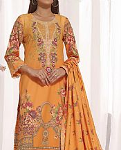 Vs Textile Dull Orange Dhanak Suit- Pakistani Winter Dress