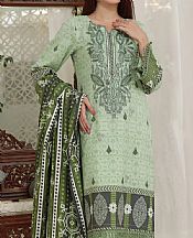 Vs Textile Light Green Dhanak Suit- Pakistani Winter Clothing