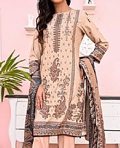 Vs Textile Peach Dhanak Suit- Pakistani Winter Dress