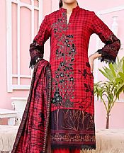 Vs Textile Scarlet Dhanak Suit- Pakistani Winter Clothing